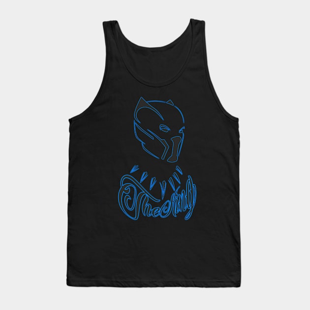 Black Panther - The King Tank Top by SanTees